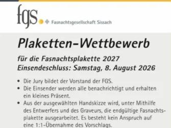 Plakettenwettbewerb 2027